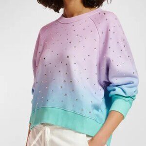 Essentiel Antwerp Disabelle rhinestone gradient cotton sweatshirt/ sweater Sz 8